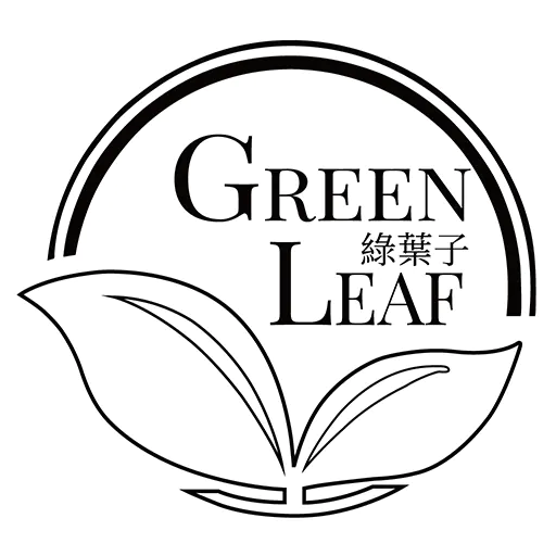 綠葉子黑色框線 Logo